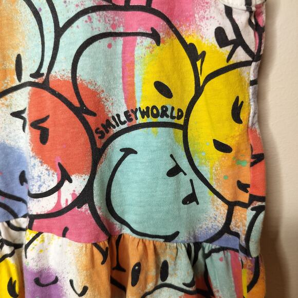 H&M Smiley World Girls Dress Sleeveless Colorful Happy Fun - Picture 4 of 7